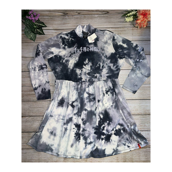Studio Ghibli Spirited Away Haku Tie-Dye Long-Sleeve Dress Plus Size 2 - Picture 7 of 10
